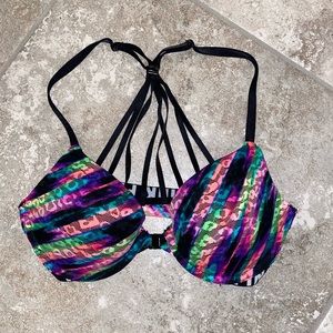 Victoria’s Secret PINk neon animal print bra! 32C
